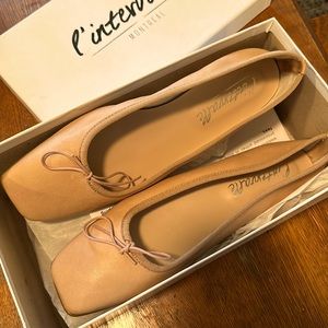 Ballet flats, pale pink, new